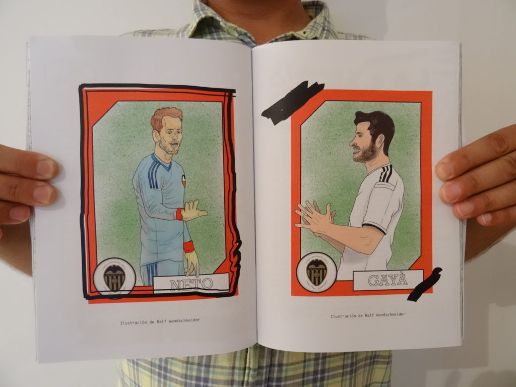 Football illustrations: Neto and Gayà