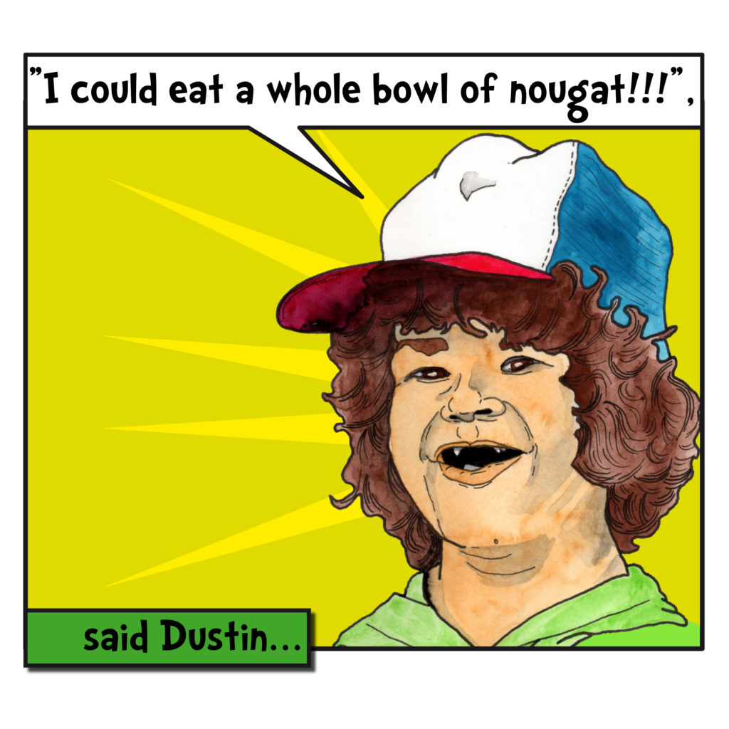 Stranger Things in a comic: Dustin.