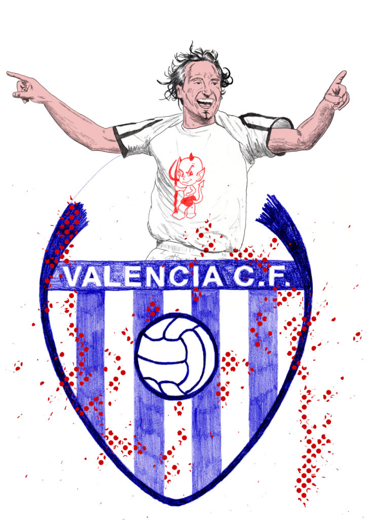 Rufete, a symbol of that Valencia CF.